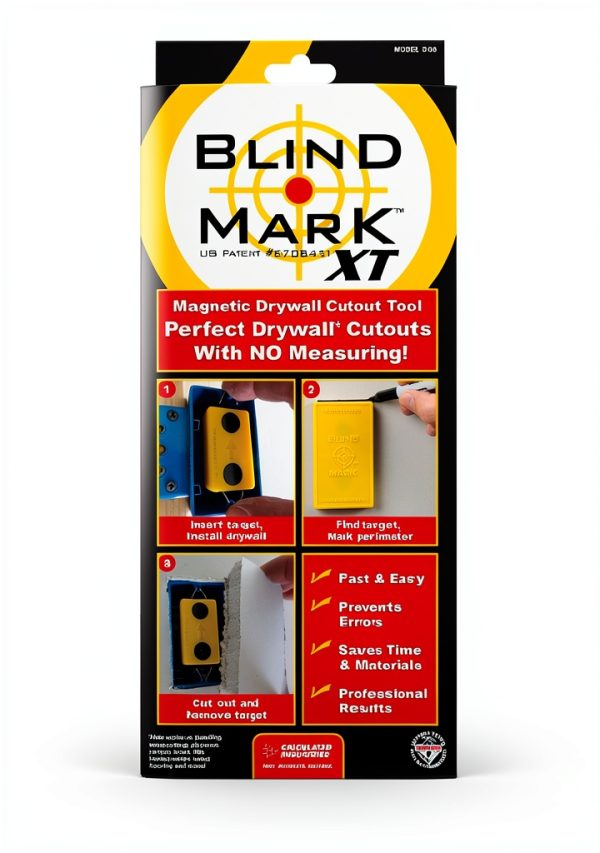 Blind Mark Drywall Locator Tool - Calculated Industries 3 Magnet Kit-1