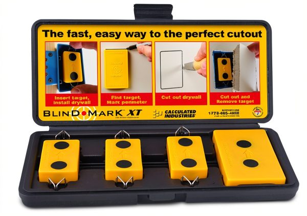 Blind Mark Drywall Locator Tool - Calculated Industries 3 Magnet Kit-0